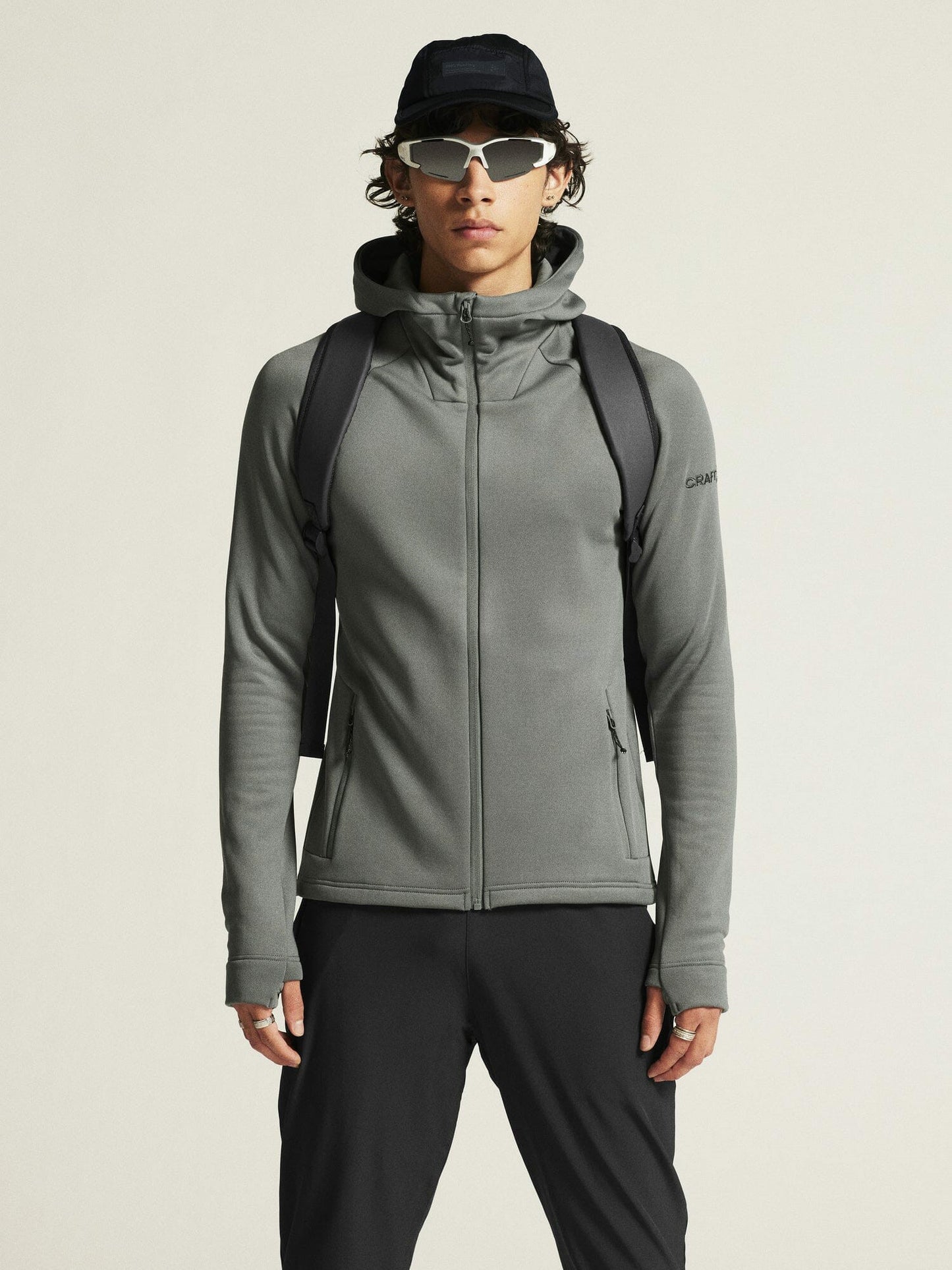 Craft ADV Explore Power Fleece Hood Jacket - Leaf