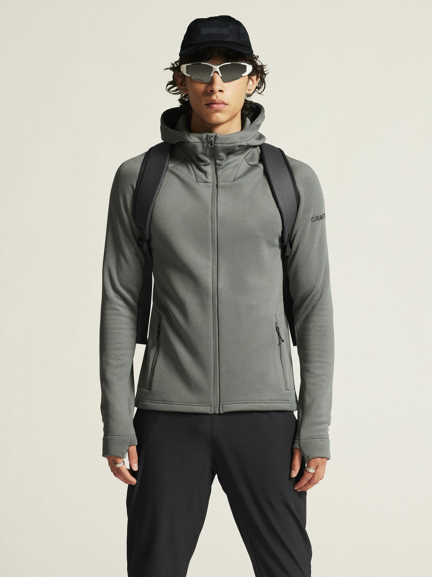 Craft ADV Explore Power Fleece Hood Jacket - Leaf