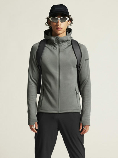 Craft ADV Explore Power Fleece Hood Jacket - Leaf