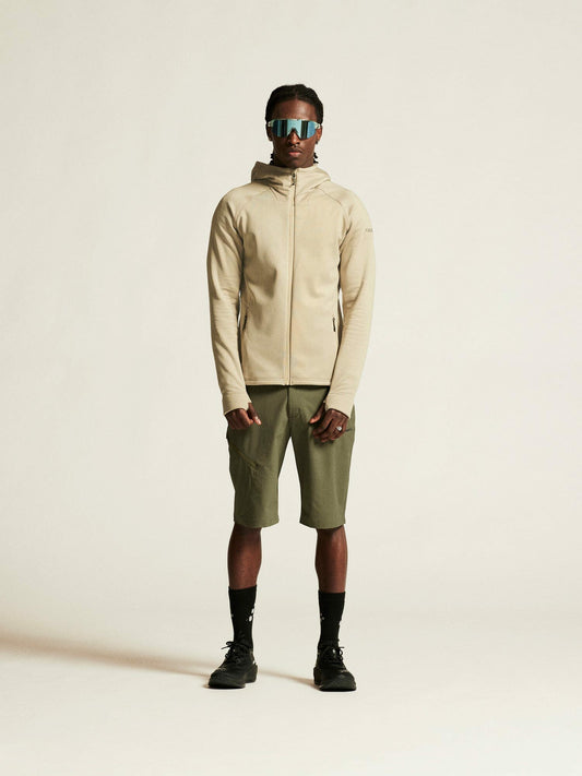 Craft ADV Explore Power Fleece Hood Jacket - Hay
