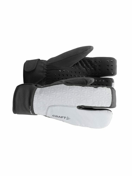 Craft Siberian 2.0 Split Finger Glove - Silver Reflective/Black