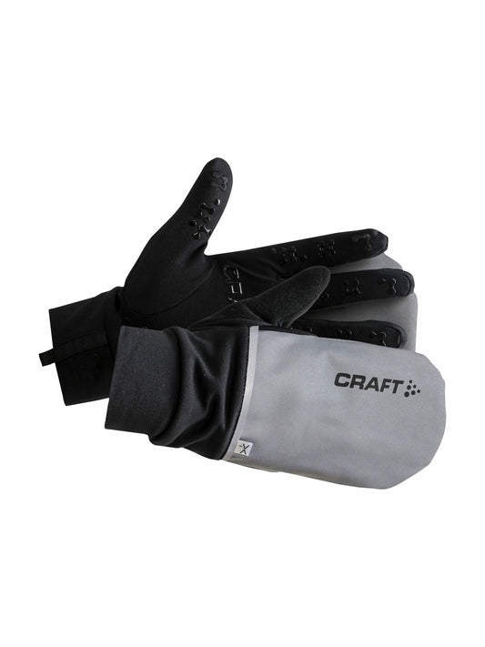 Craft Hybrid Weather Glove - SILVER/BLACK