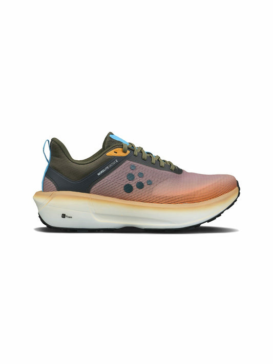 Craft Nordlite Ultra 2 Running Shoe - Orange/Contrast Green