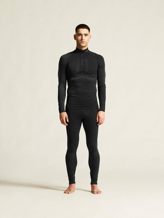 Craft Active Intensity 1/4 Zip Baselayer - Black/Asphalt