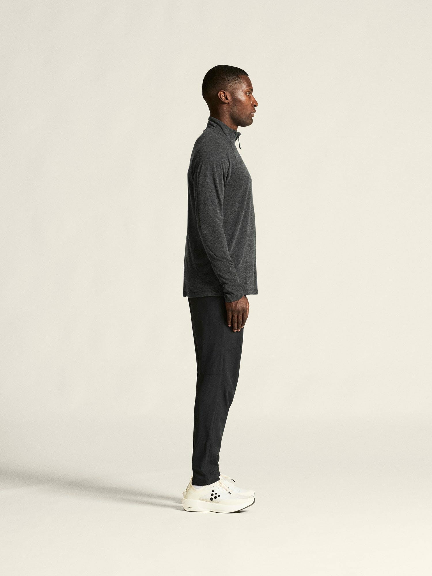 Craft ADV SubZ Wool Longsleeve Tee 3 - Black Melange