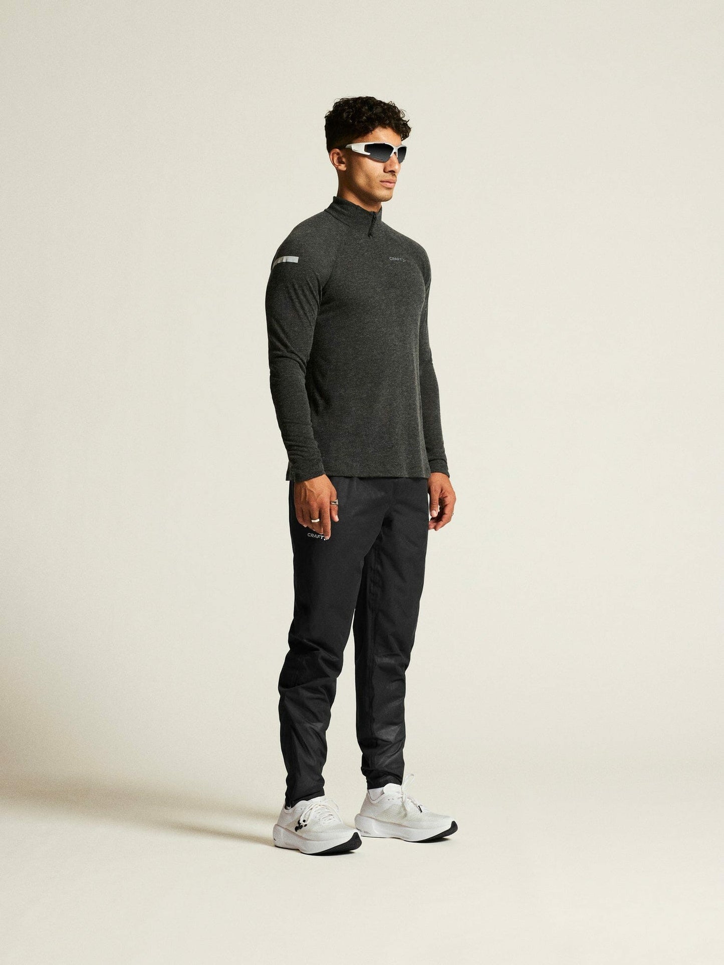 Craft ADV SubZ Wool Longsleeve Tee 3 - Black Melange