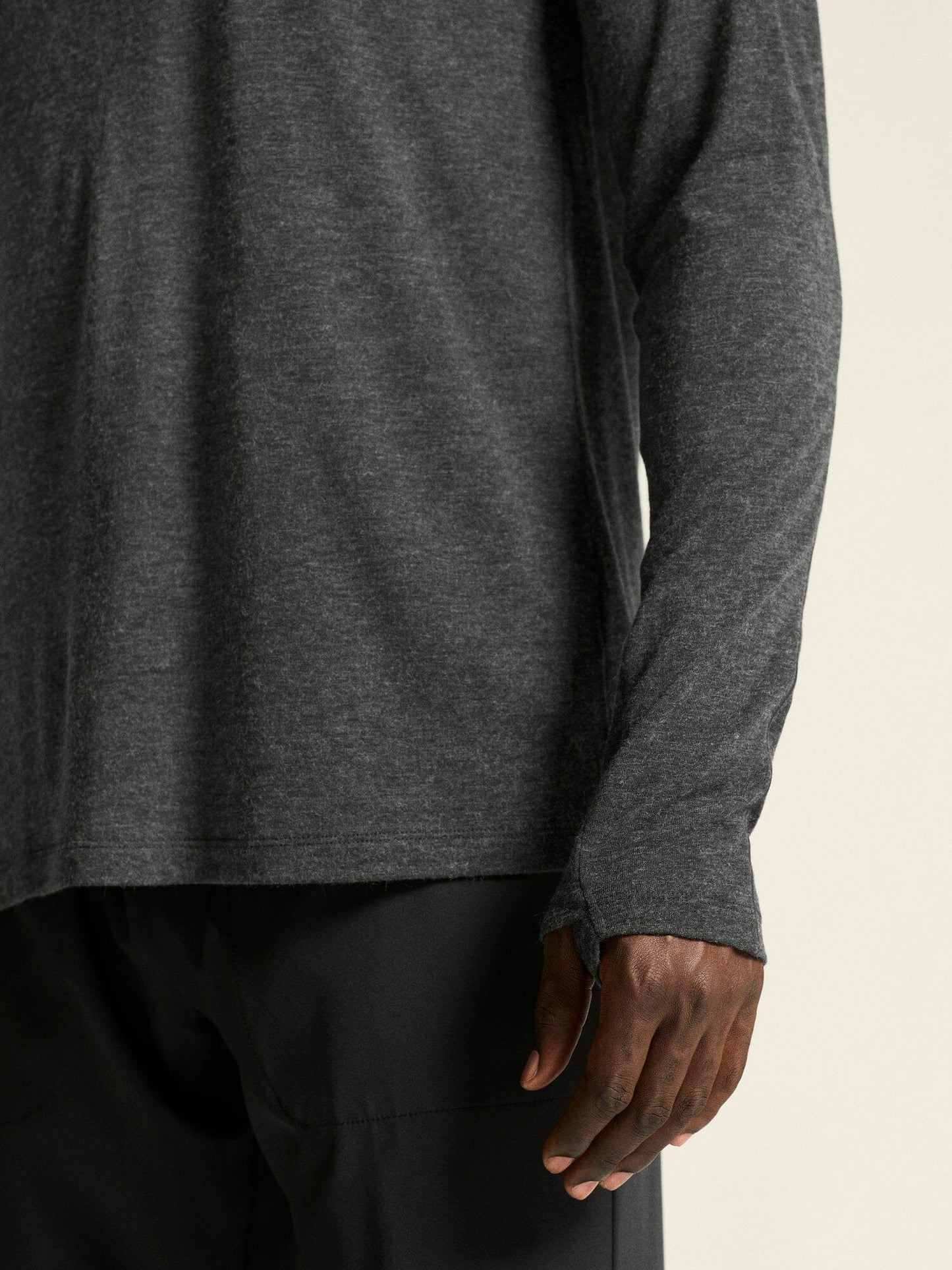 Craft ADV SubZ Wool Longsleeve Tee 3 - Black Melange
