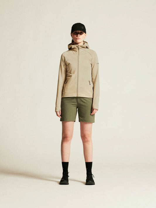 Craft ADV Explore Power Fleece Hood Jacket - Hay