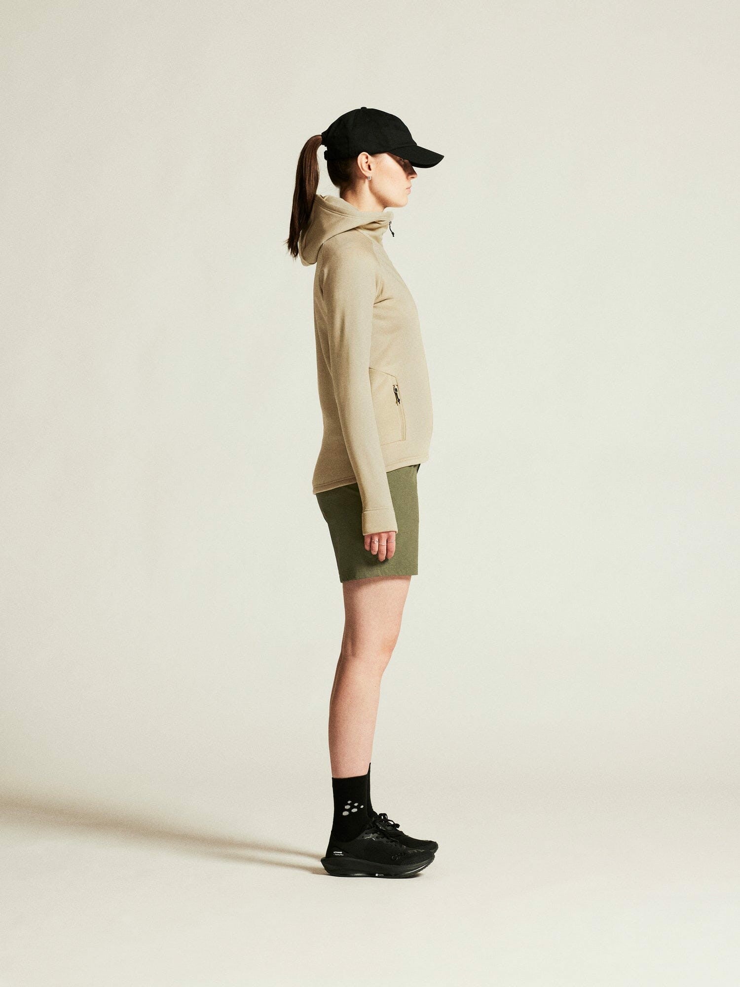 Craft ADV Explore Power Fleece Hood Jacket - Hay