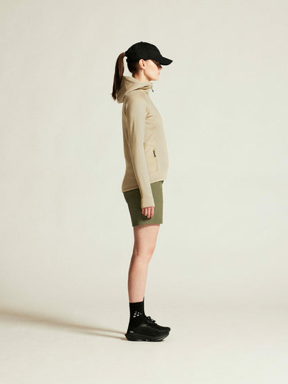Craft ADV Explore Power Fleece Hood Jacket - Hay