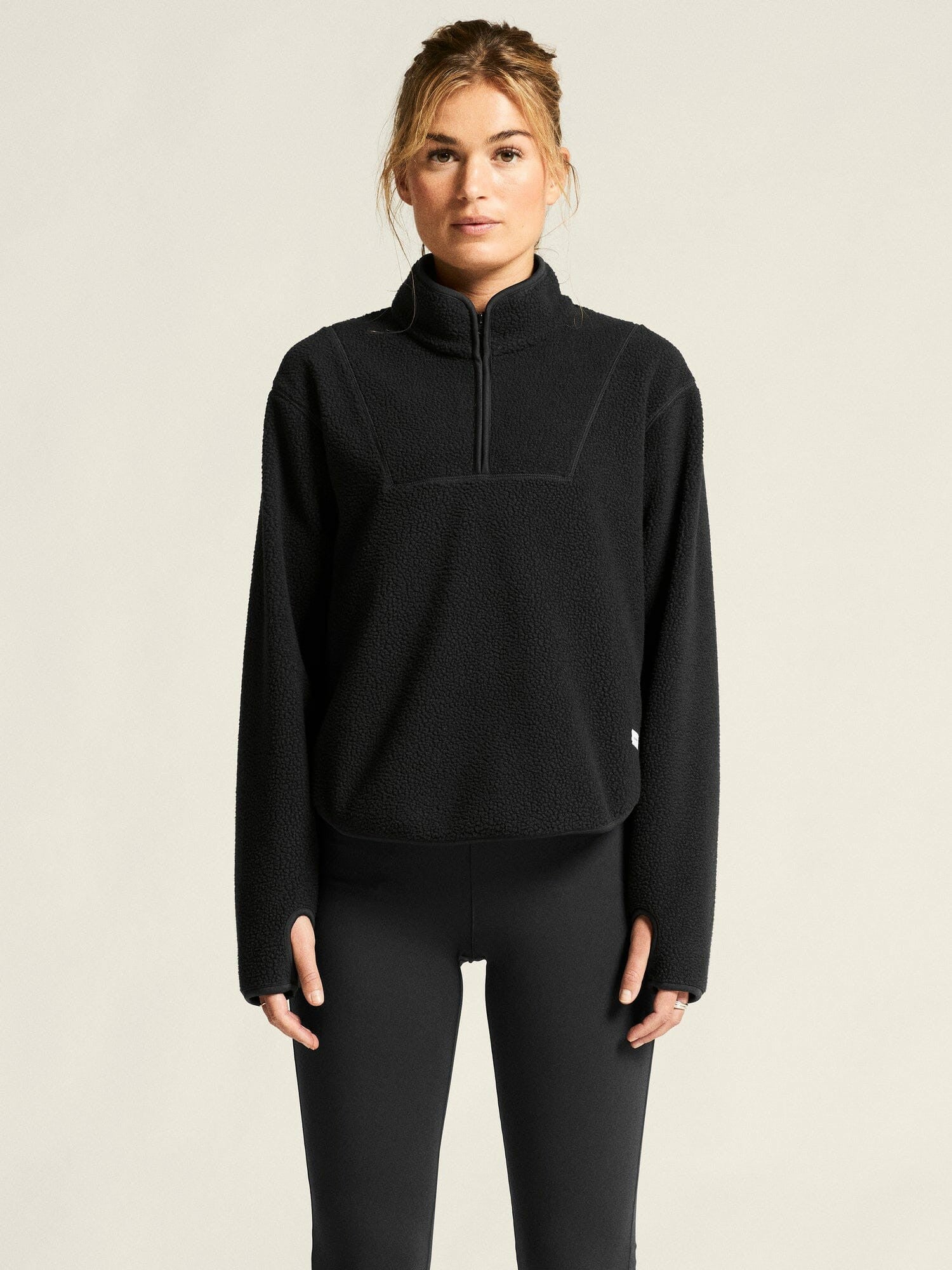 Craft Join Pile Fleece Half-Zip - Black