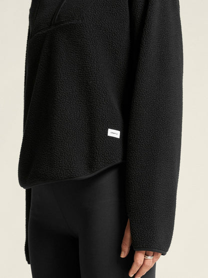 Craft Join Pile Fleece Half-Zip - Black