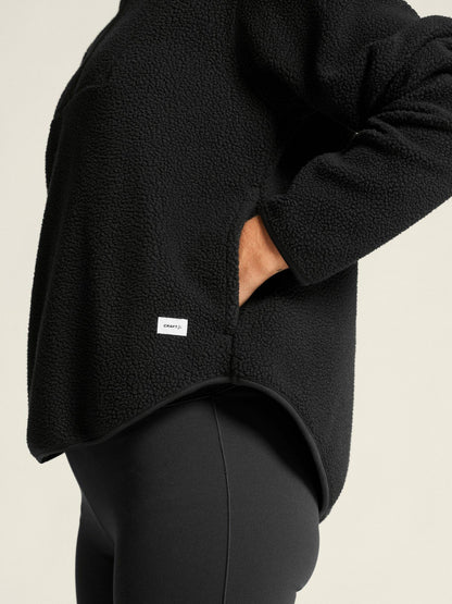 Craft Join Pile Fleece Half-Zip - Black