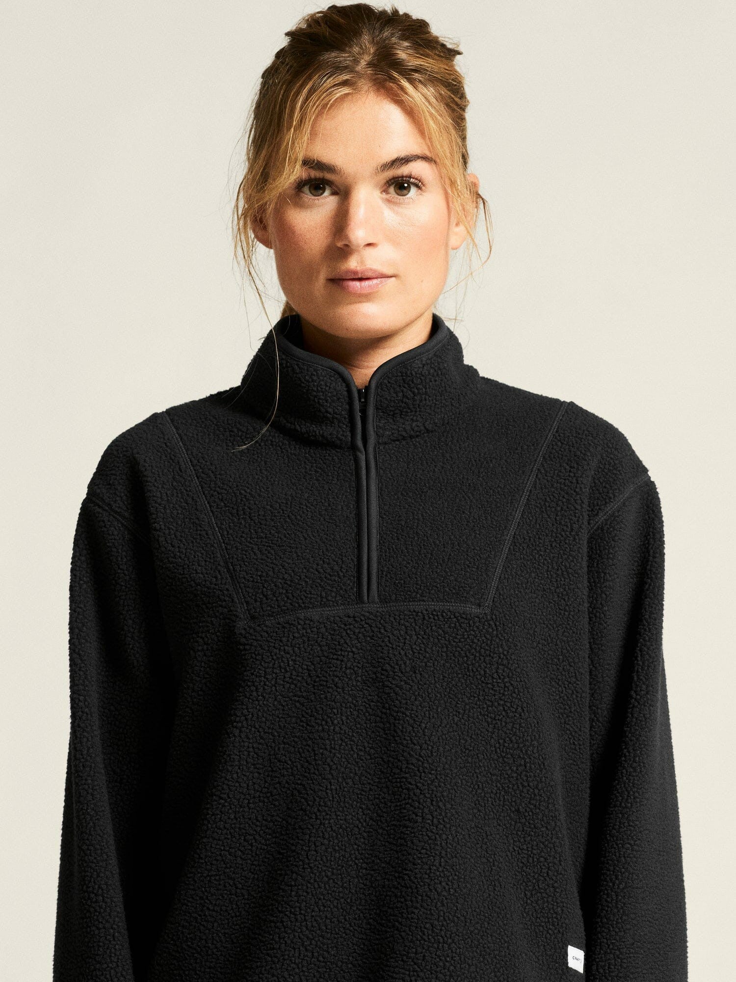 Craft Join Pile Fleece Half-Zip - Black