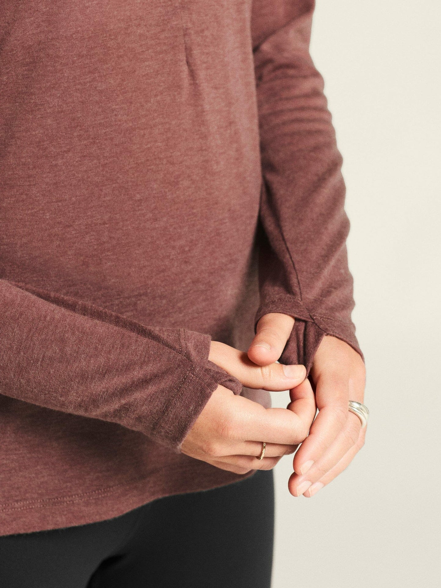 Craft ADV SubZ Wool Longsleeve Tee 3 - ROSE BROWN/MELANGE