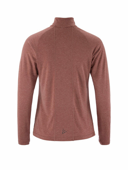 Craft ADV SubZ Wool Longsleeve Tee 3 - ROSE BROWN/MELANGE