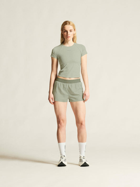 Craft Hypervent Cropped Tee - PIGEON