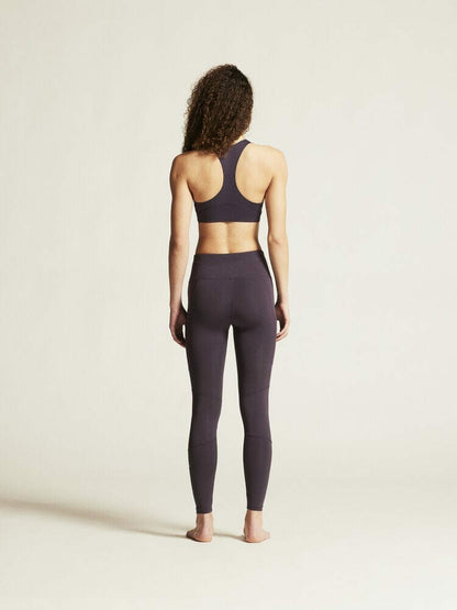 Craft Collective Padded Sports Bra - DK Plum