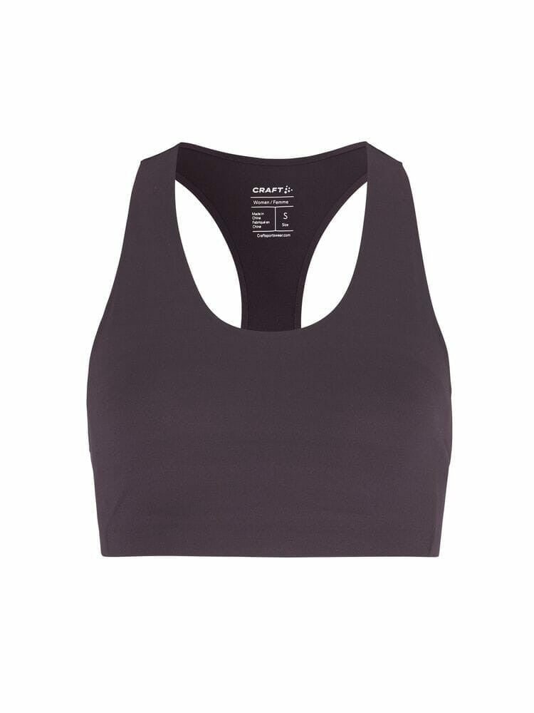 Craft Collective Padded Sports Bra - DK Plum