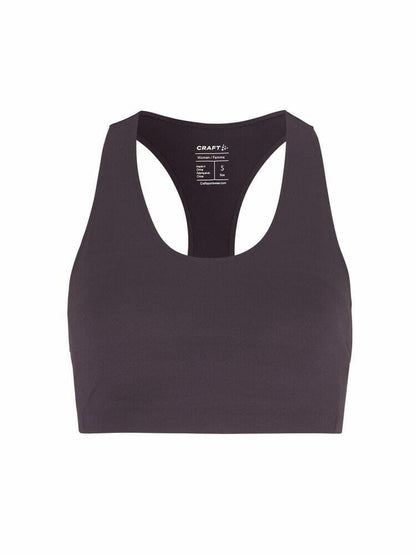 Craft Collective Padded Sports Bra - DK Plum