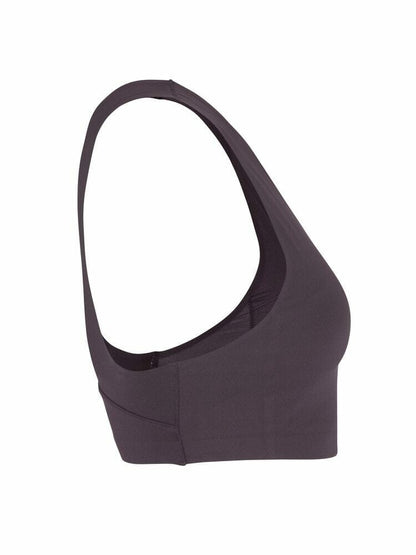 Craft Collective Padded Sports Bra - DK Plum