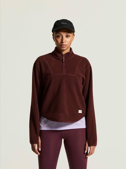 Craft Join Pile Fleece Half-Zip - DK Fig