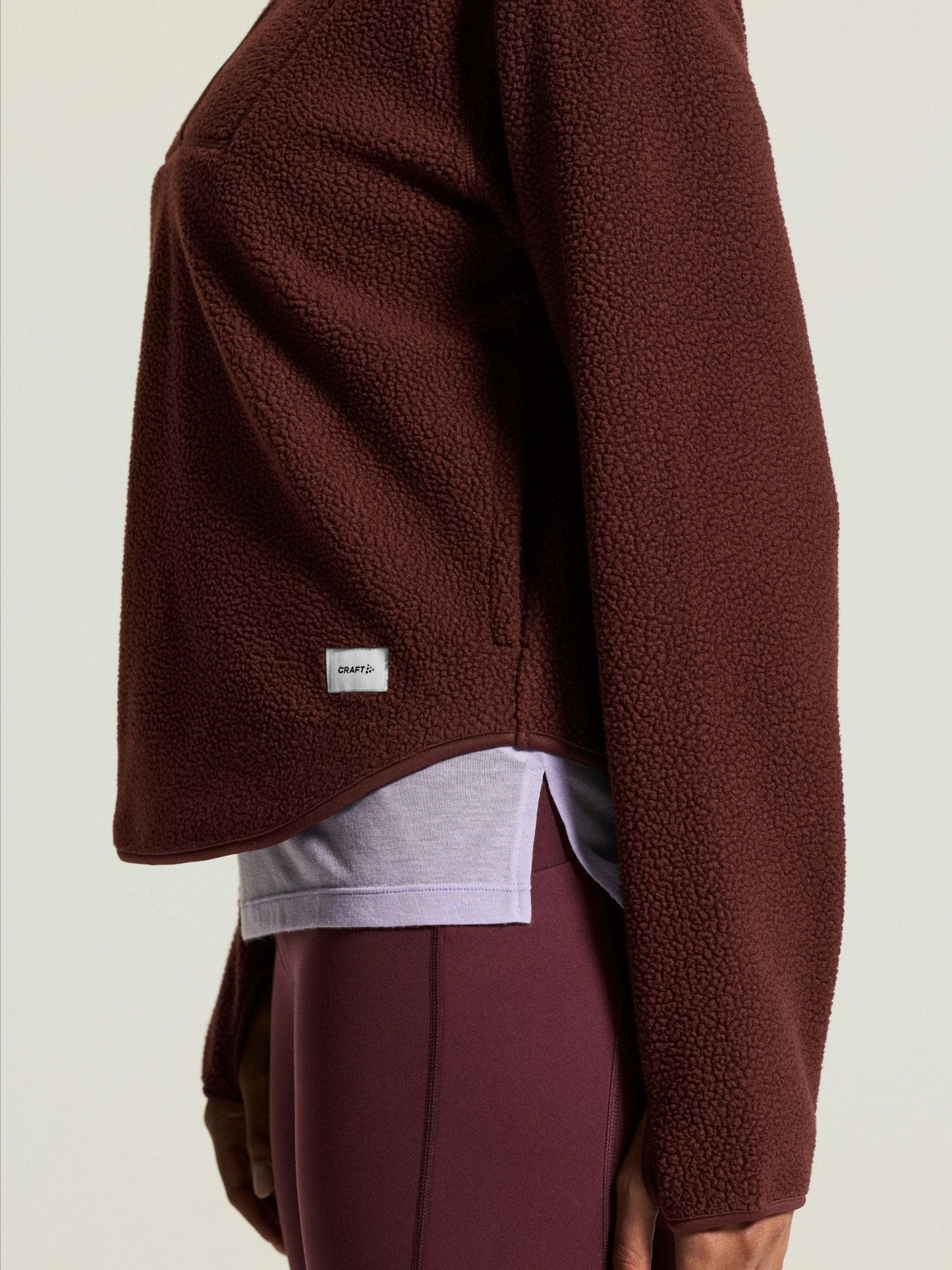 Craft Join Pile Fleece Half-Zip - DK Fig