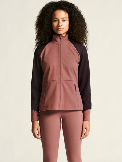 Craft Core XC Training Jacket - Rose Brown/DK Plum