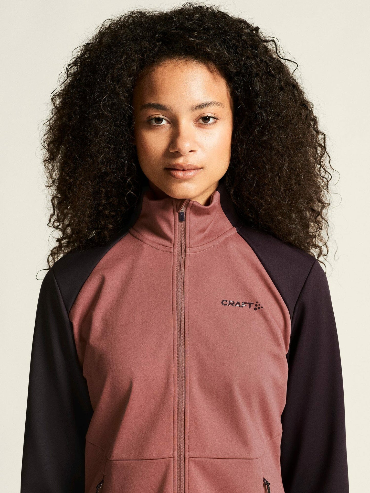 Craft Core XC Training Jacket - Rose Brown/DK Plum