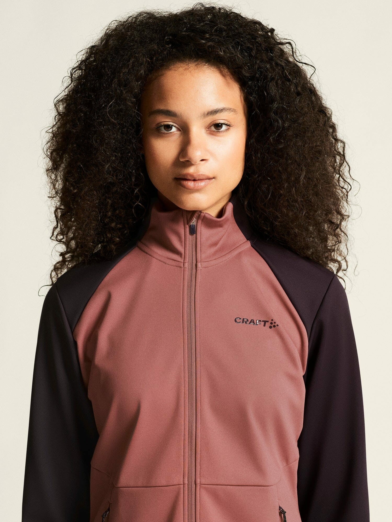 Craft Core XC Training Jacket - Rose Brown/DK Plum