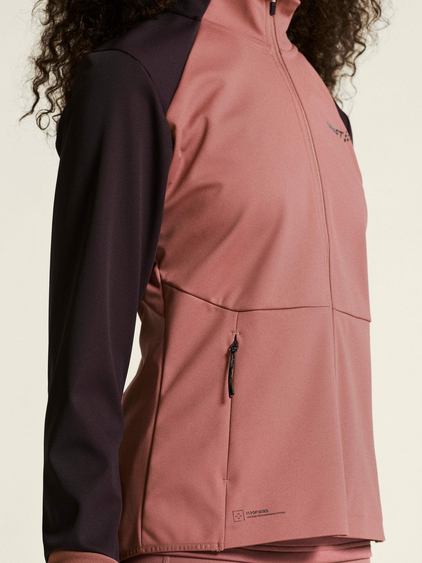 Craft Core XC Training Jacket - Rose Brown/DK Plum