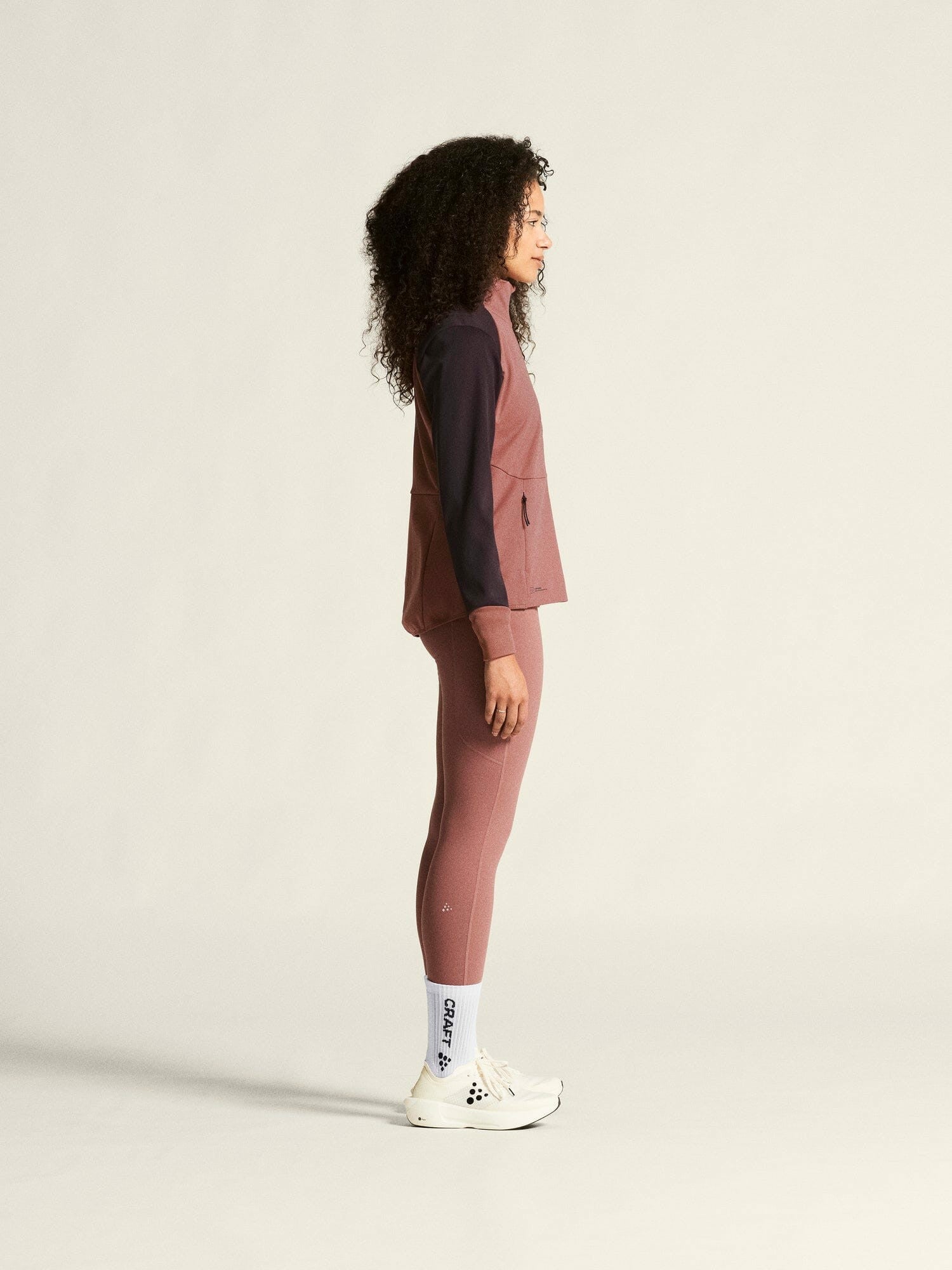 Craft Core XC Training Jacket - Rose Brown/DK Plum
