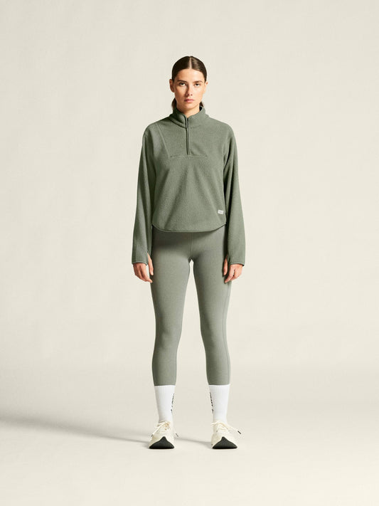 Craft Join Pile Fleece Half-Zip - Leaf