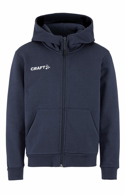 Craft Junior Community 2.0 Logo Full-Zip Hoodie - NAVY