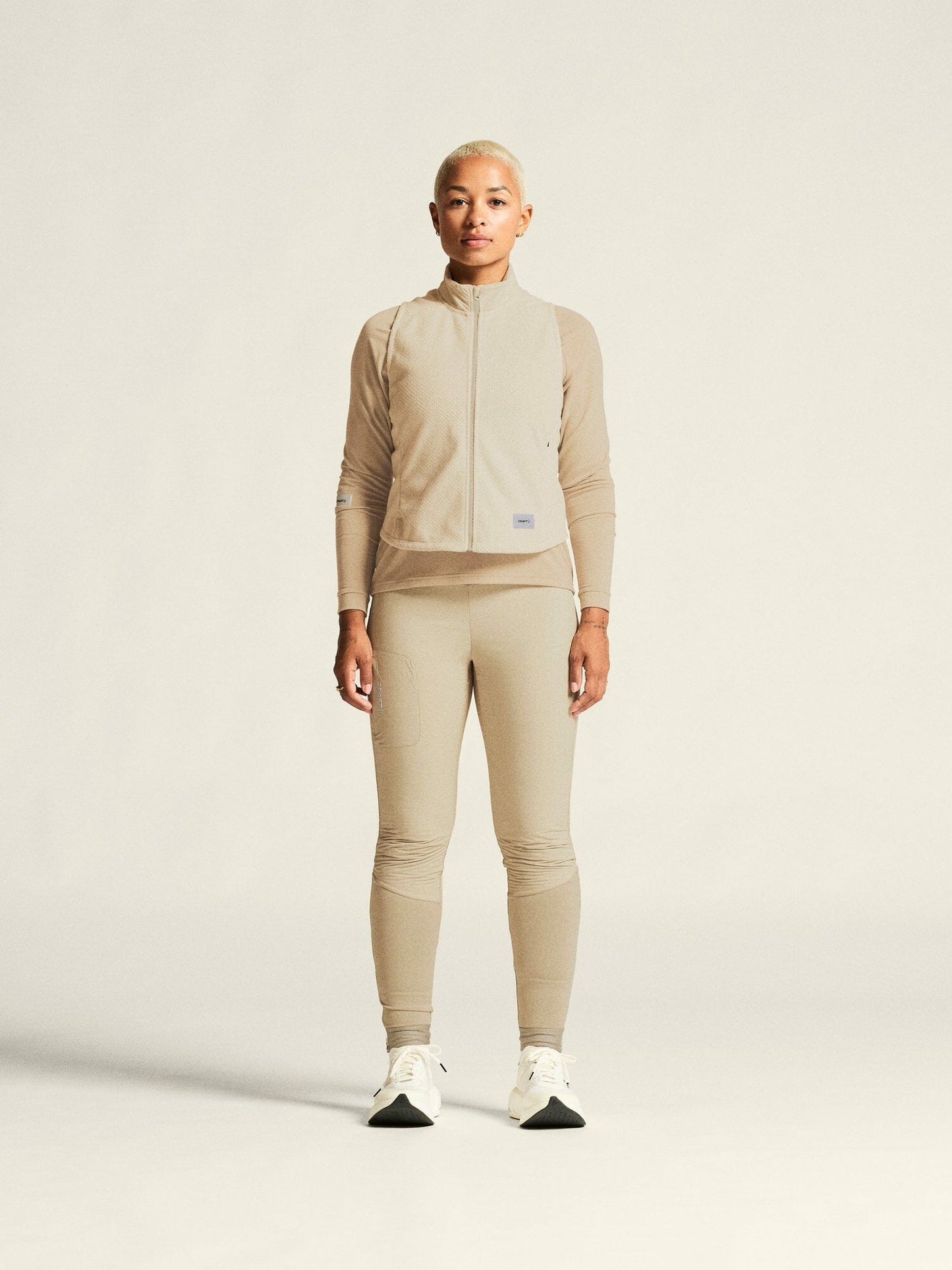 Craft SubZ Fleece Running Vest - Plaster
