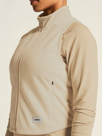 Craft SubZ Fleece Running Vest - Plaster