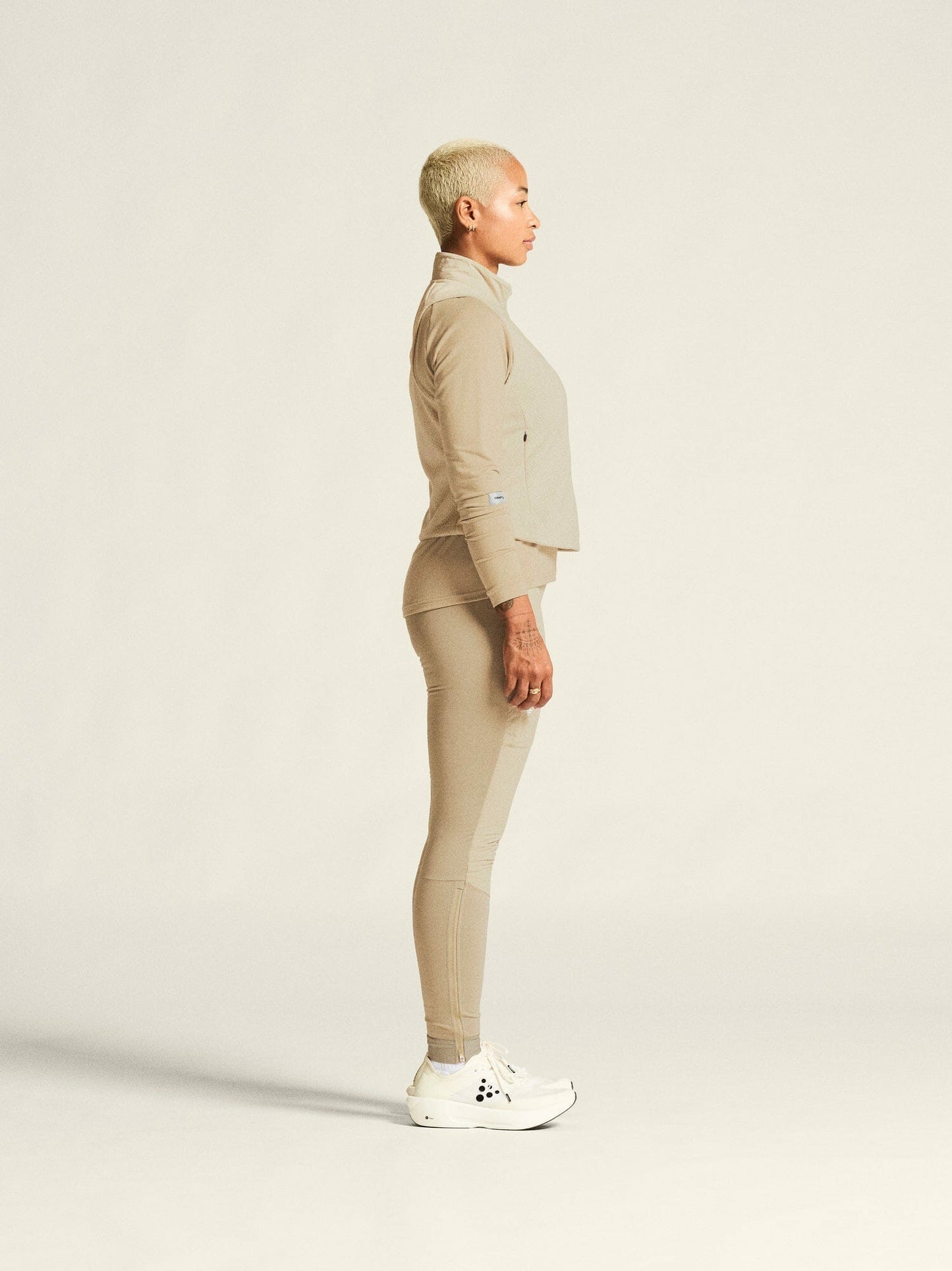 Craft SubZ Fleece Running Vest - Plaster