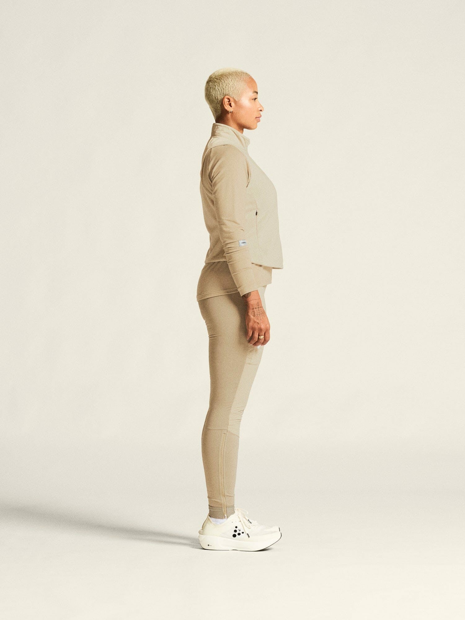Craft SubZ Fleece Running Vest - Plaster