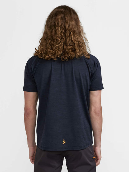 Craft ADV Gravel Bike Short Sleeve Tee - Black Melange