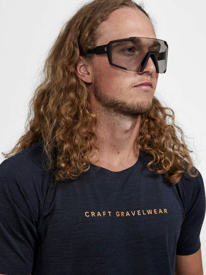 Craft ADV Gravel Bike Short Sleeve Tee - Black Melange