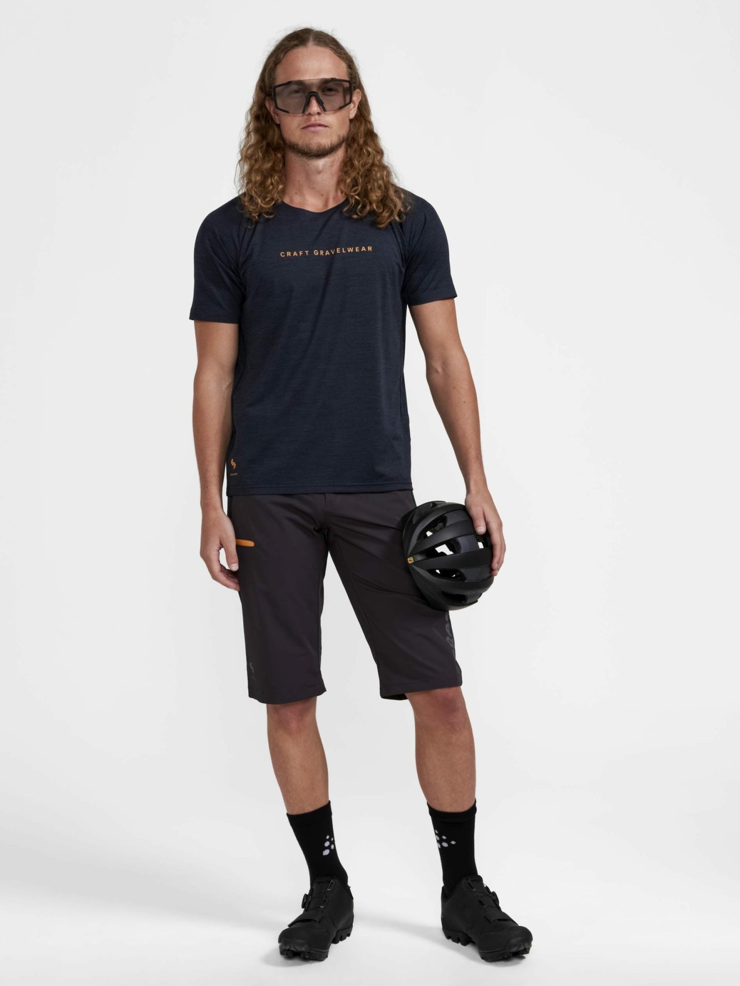 Craft ADV Gravel Bike Short Sleeve Tee - Black Melange