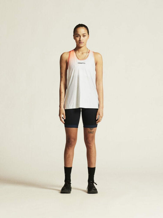 Craft Race Day Singlet - White/Multi
