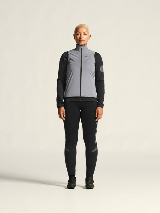 Craft ADV Essence Lumen Wind Vest - Silver Reflective/Black