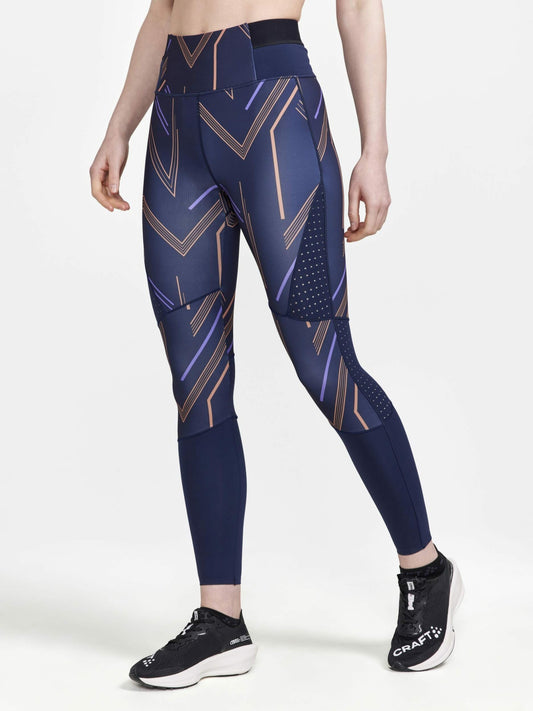 Craft Pro Charge Blocked Training Tights - BLAZE-CLIFF