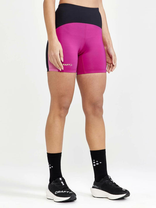 Craft Pro Hypervent Running Short Tights - BLACK-ROXO