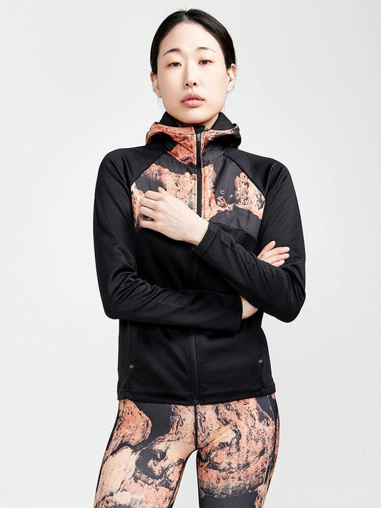 Craft ADV Essence Jersey Hood Jacket - ARROSA-REDDISH