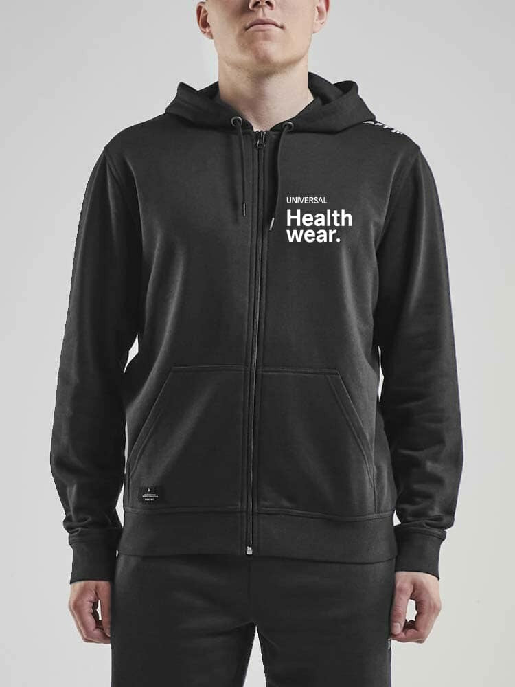 Craft Universal Healthwear Full Zip Hoody - Black