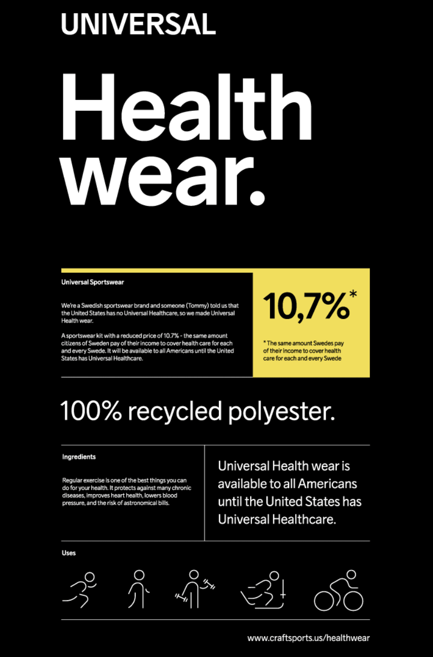 Craft Universal Healthwear Full Zip Hoody - Black