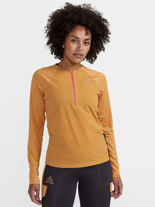Craft Pro Trail Running Wind Longsleeve Tee - DESERT