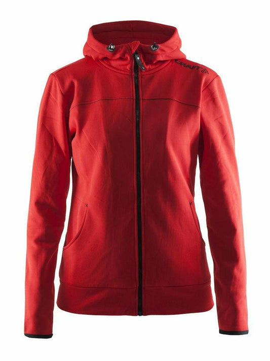 Craft Leisure Full Zip Hood - BRIGHT RED/BLACK